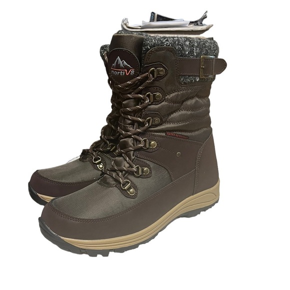 NWT NORTIV 8 Women's Insulated Snow Boots Warm Faux Fur Winter Boot11 - Picture 4 of 7